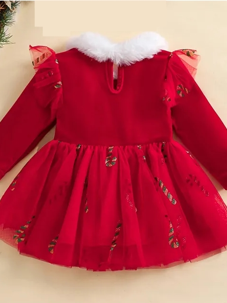 Vestidito navideño para bebé 6-12 meses 3