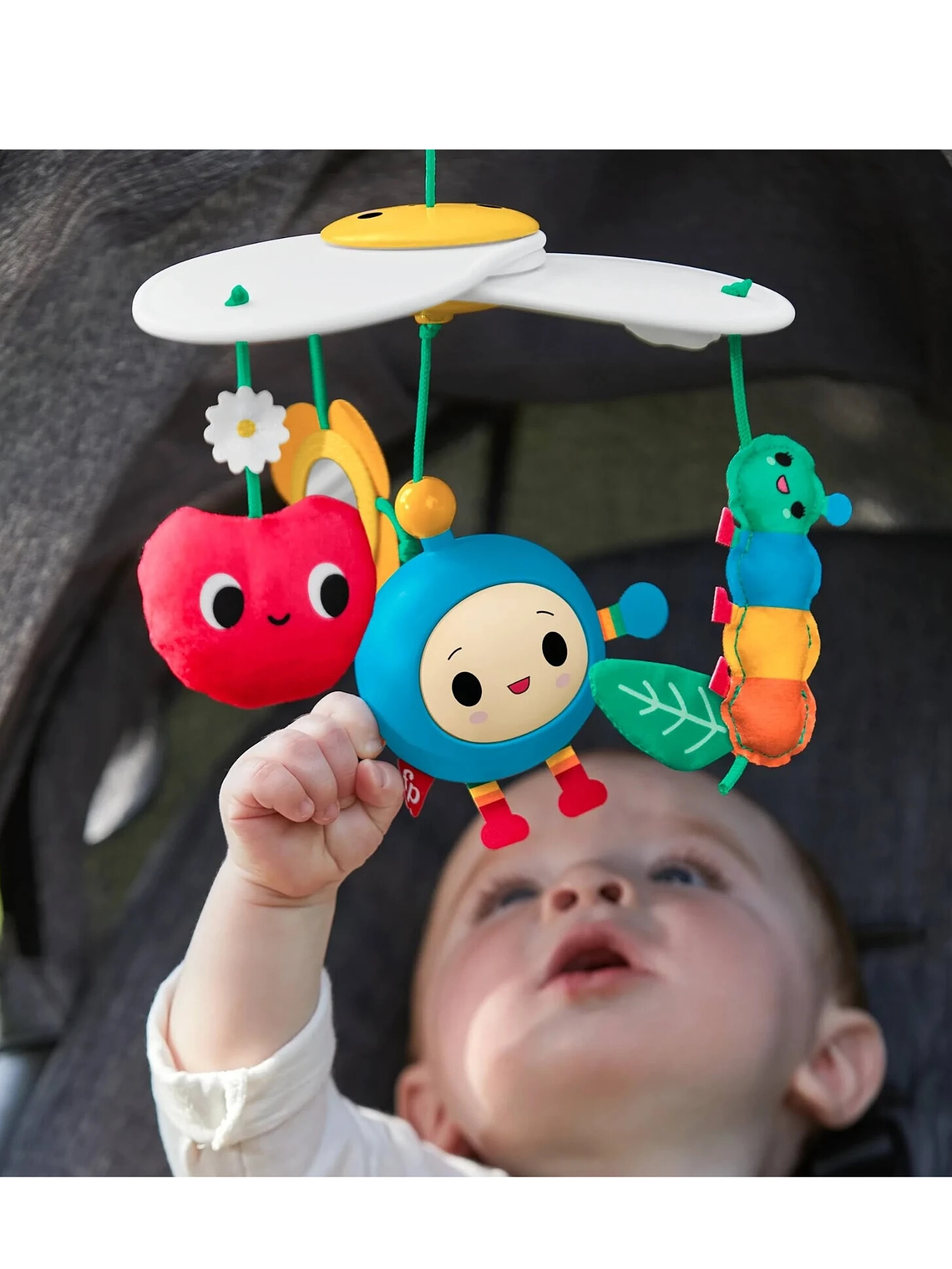 Móvil de figuritas para coche de bebé sin movimiento ni música 4