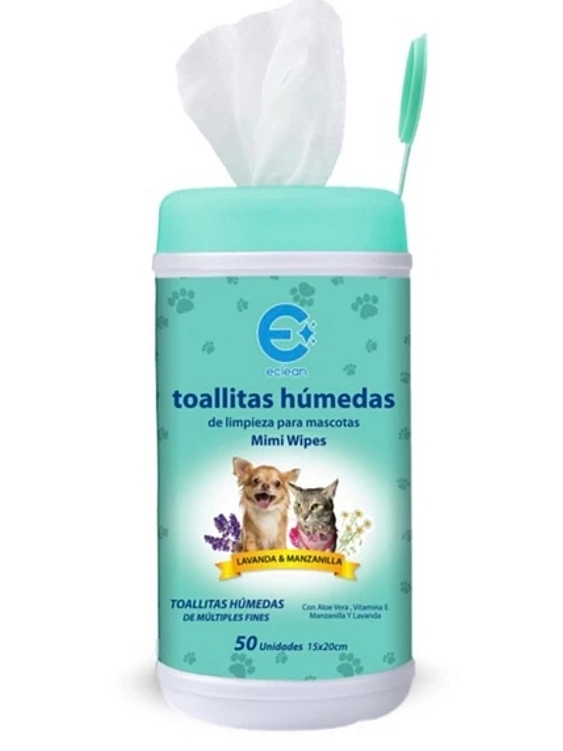 SET 4 dispensadores de toallitas húmedas para limpieza de mascotas 2