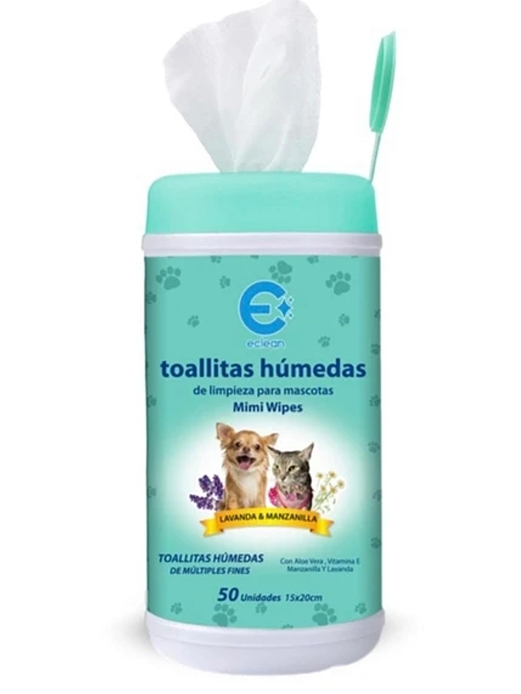 SET 4 dispensadores de toallitas húmedas para limpieza de mascotas 2