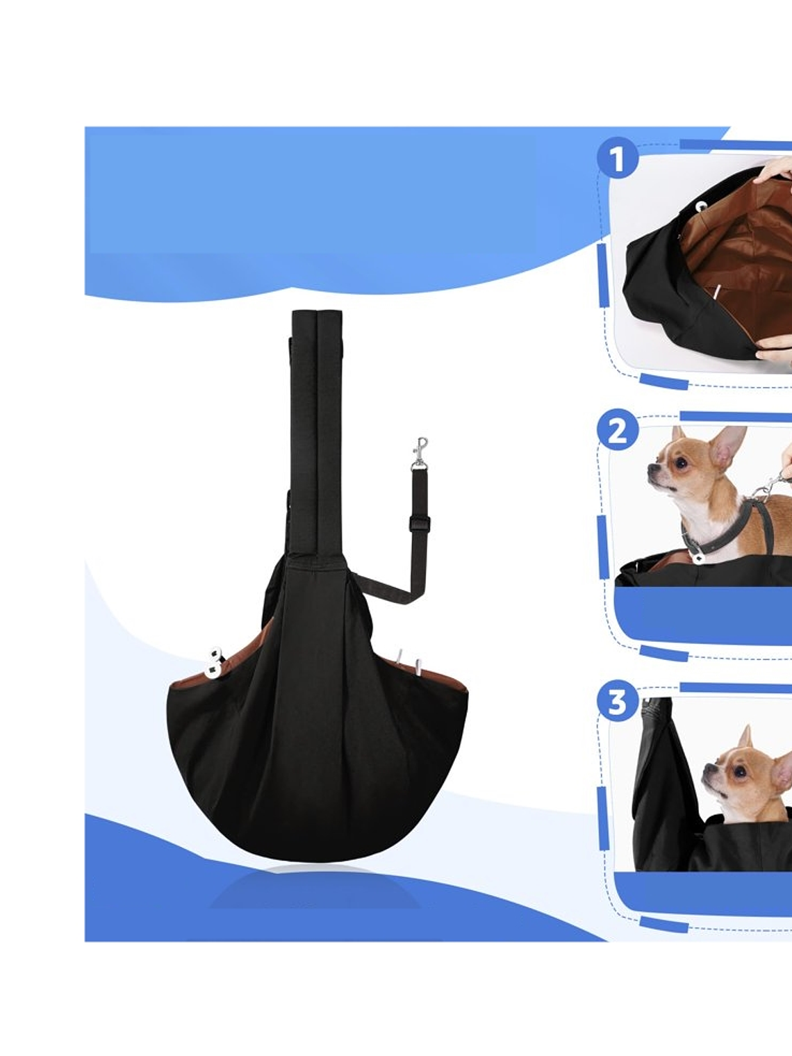 Bolso tipo morral para llevar mascota reversible- 2 Alternativas 3