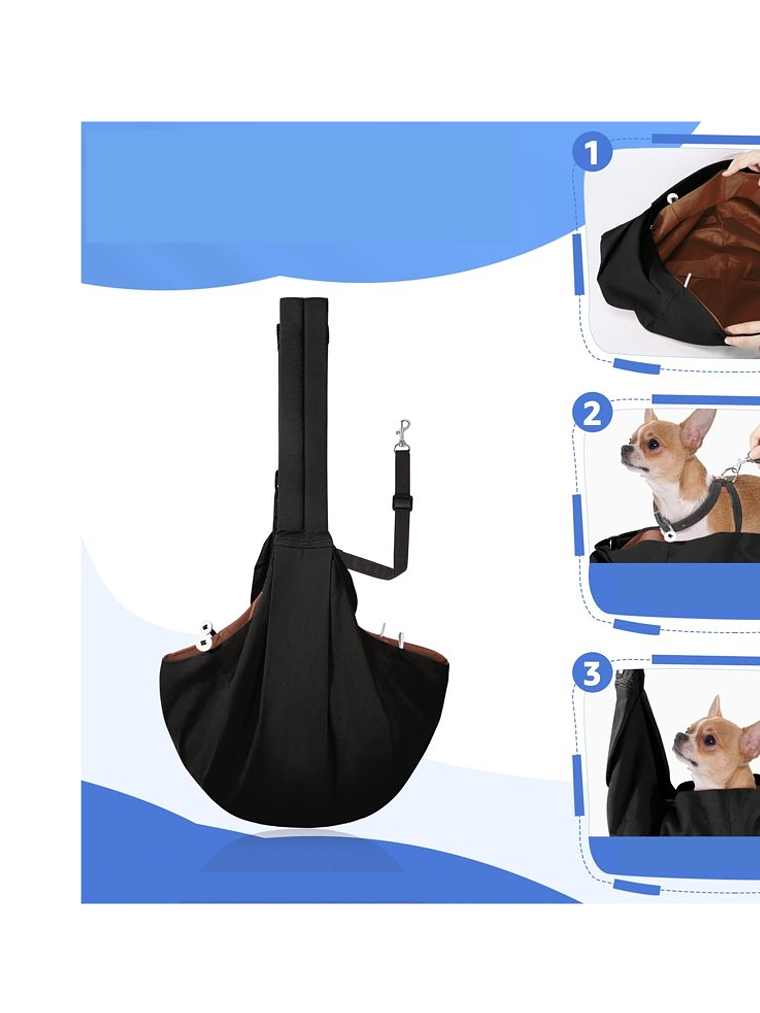 Bolso tipo morral para llevar mascota reversible- 2 Alternativas 3