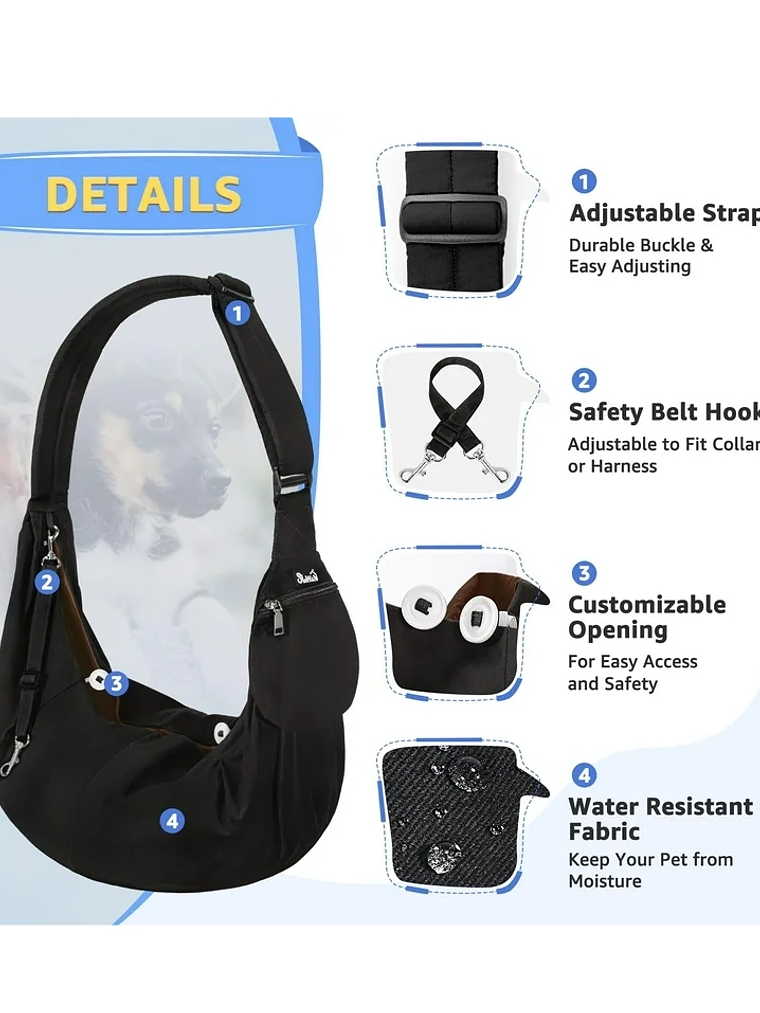 Bolso tipo morral para llevar mascota reversible- 2 Alternativas 4