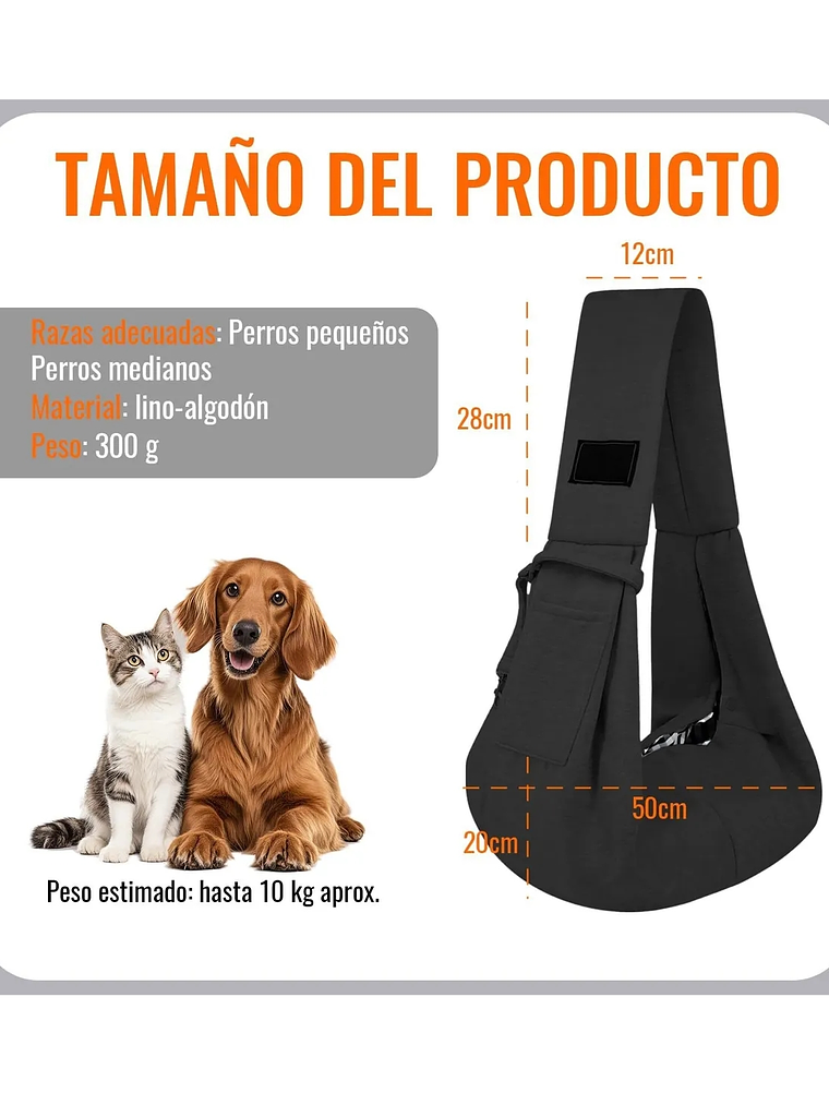 Bolso tipo morral para llevar mascota reversible- 2 Alternativas 7