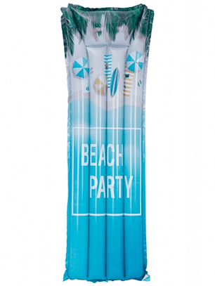 Flotador tipo colchoneta diseño Fiesta en la playa