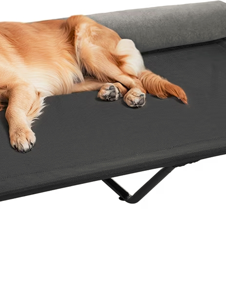 Cama elevada para mascota con respaldo acolchado TALLA XL 3
