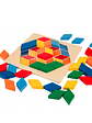 JUEGO DIDÁCTICO Formas geométricas de madera-ROMBOS - Miniatura 2
