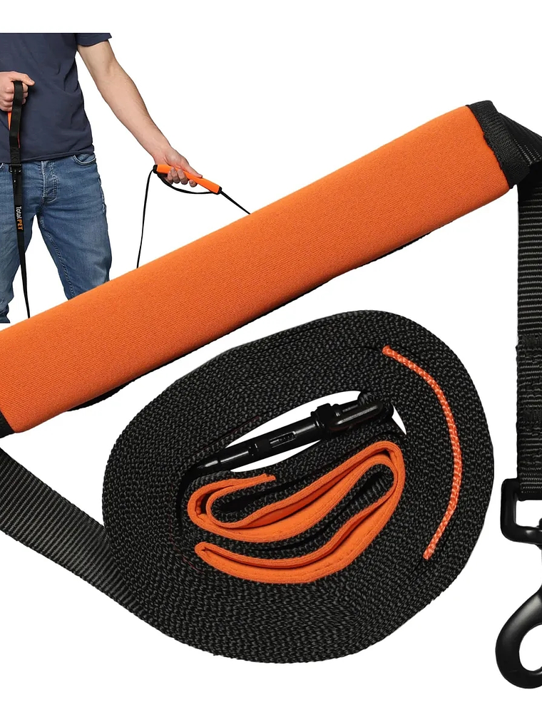 Correa de entrenamiento 15mt para perro con asa y bolso de transporte 1