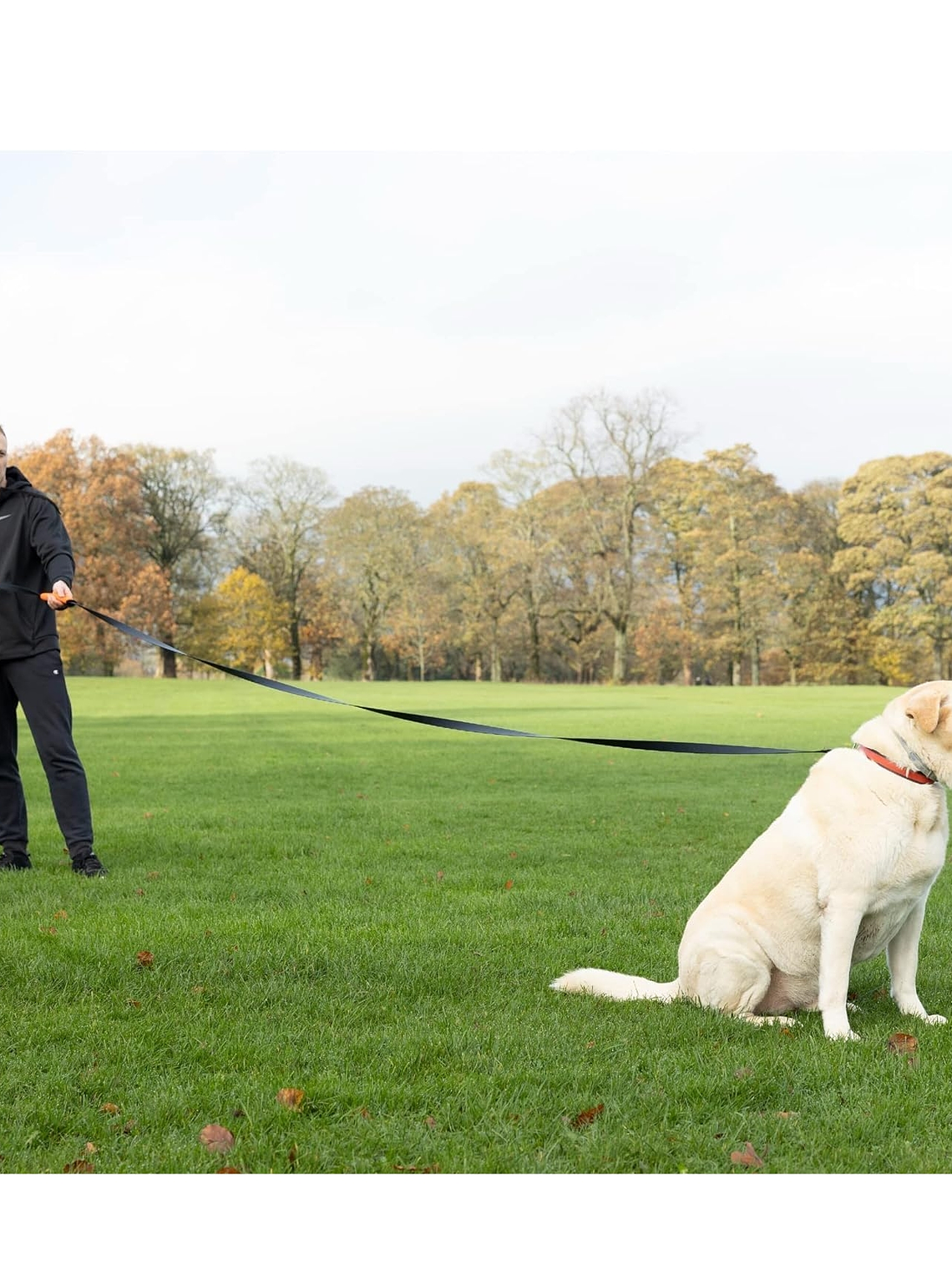 Correa de entrenamiento 15mt para perro con asa y bolso de transporte 6