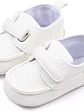Mocasines para bebé con cierre velcro 0-6 meses 11 cm blanco - Miniatura 1