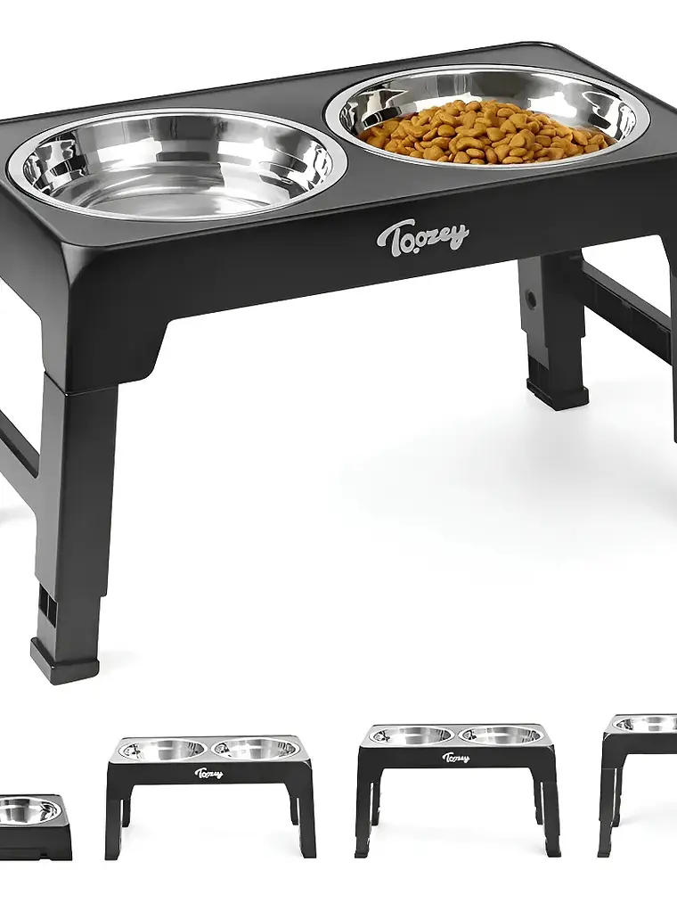 Comedero mascota elevado  4 alturas 1.2lts  1