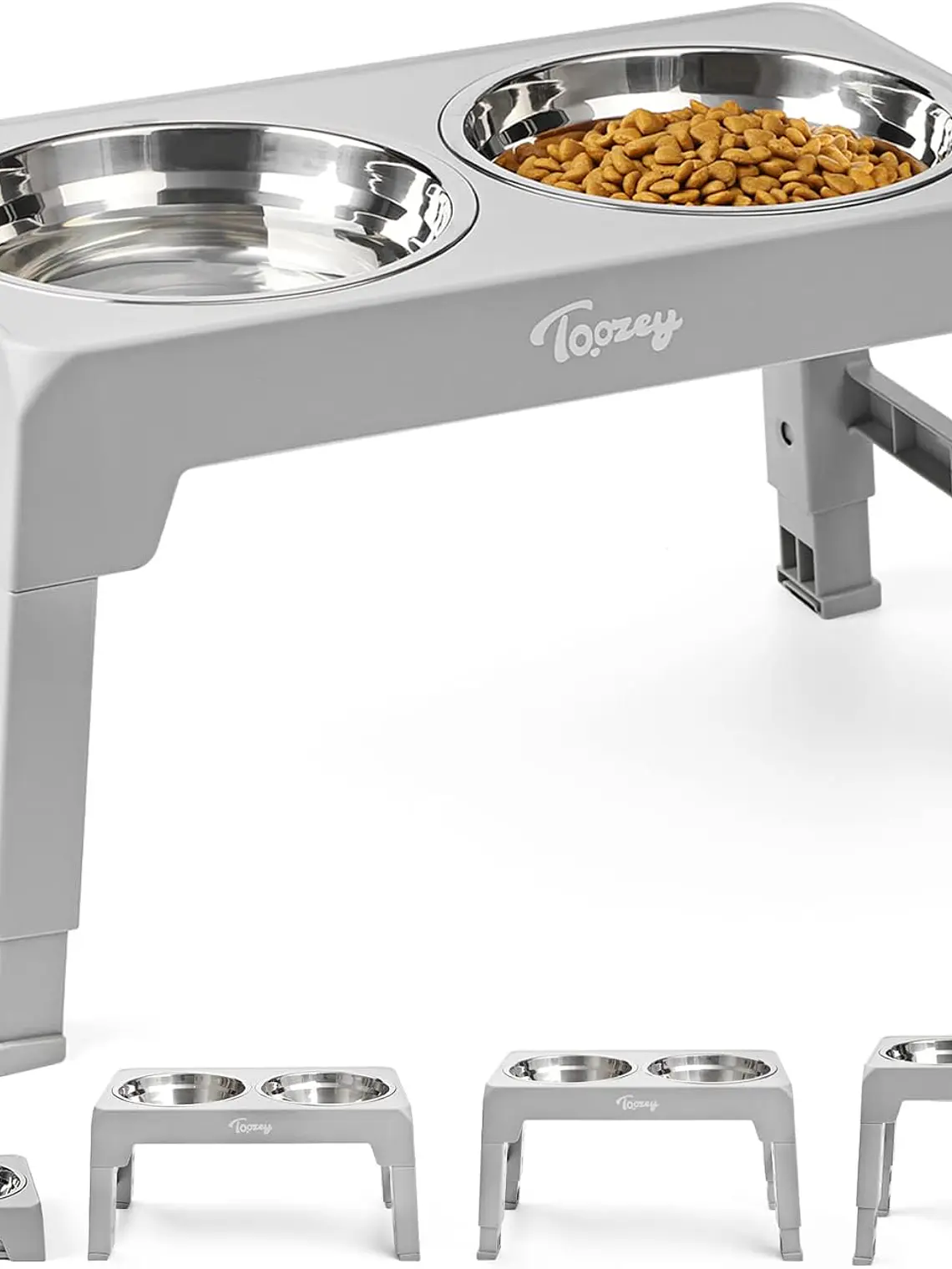 Comedero mascota elevado  4 alturas 1.2lts  6