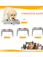 Comedero mascota elevado  4 alturas 1.2lts  - Miniatura 12