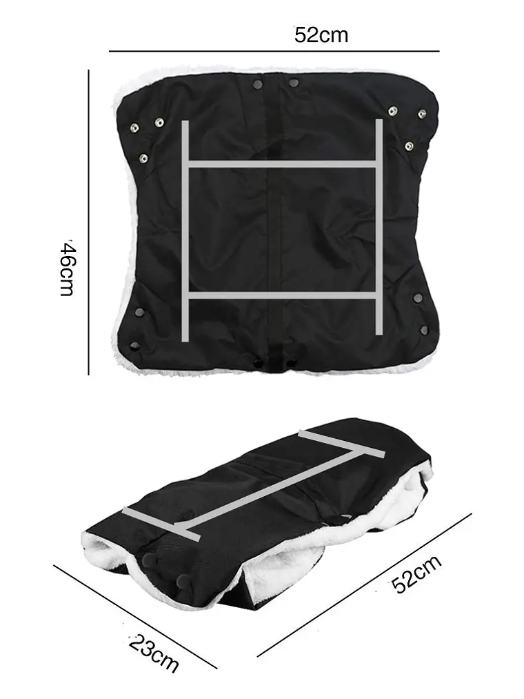 Guantes protectores para el frío en coche de bebé 2