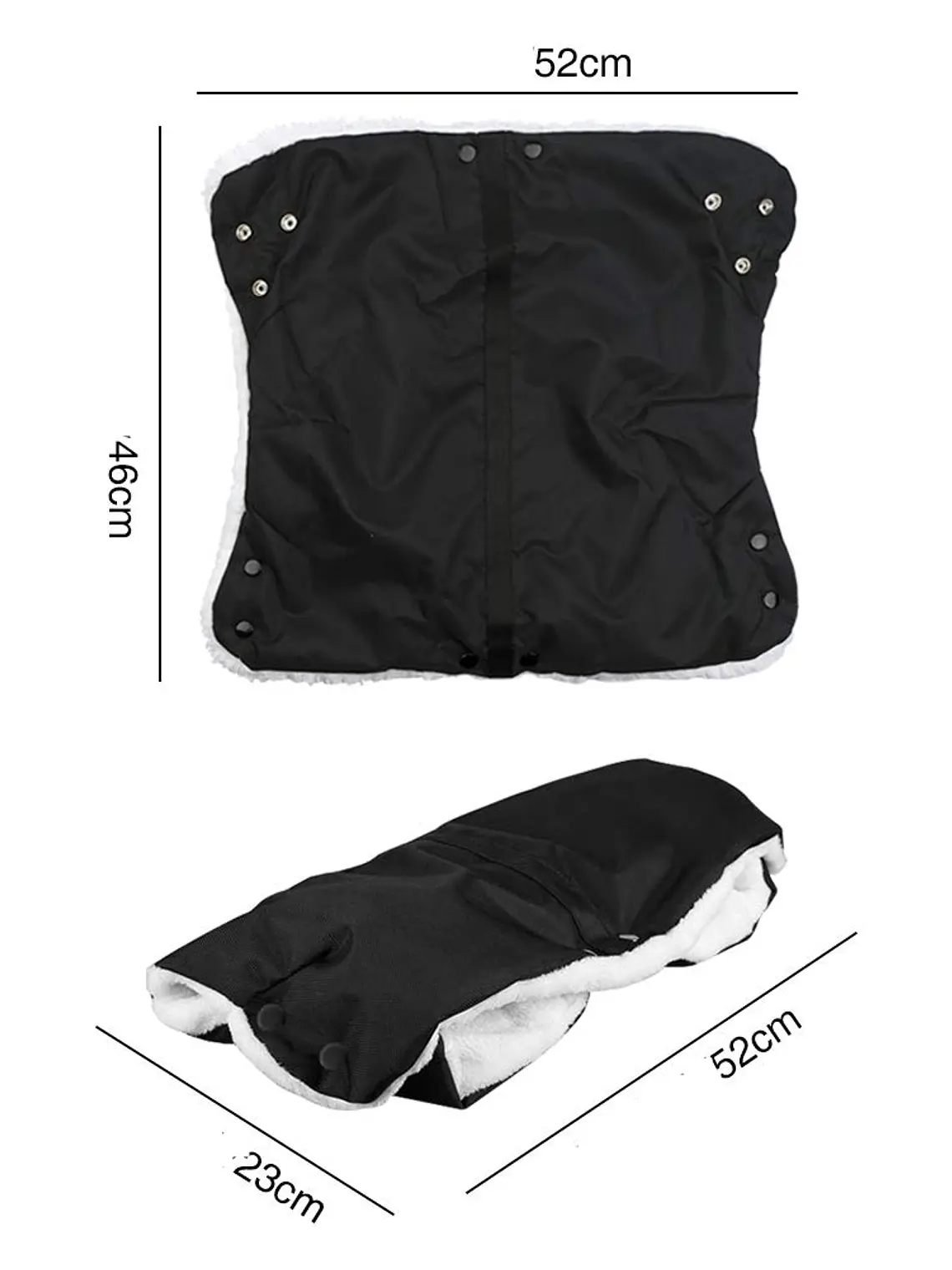 Guantes protectores para el frío en coche de bebé 3
