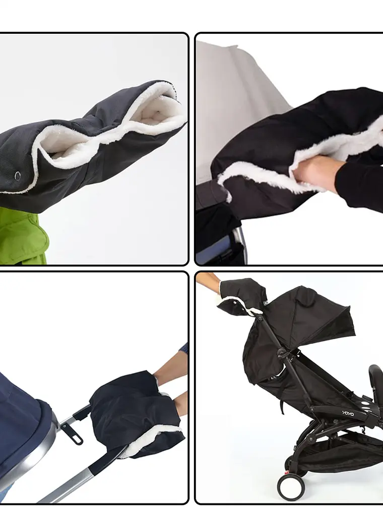 Guantes protectores para el frío en coche de bebé 1