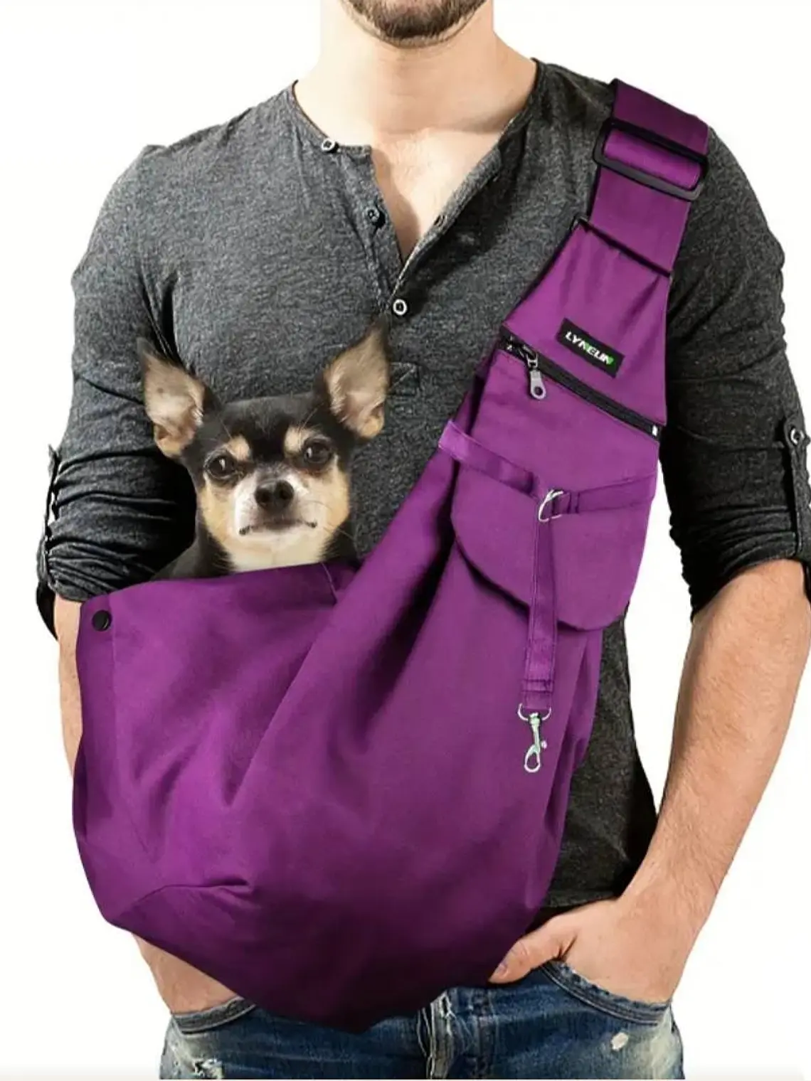 Bolso tipo morral de Tela para llevar mascota - Alternativas 8