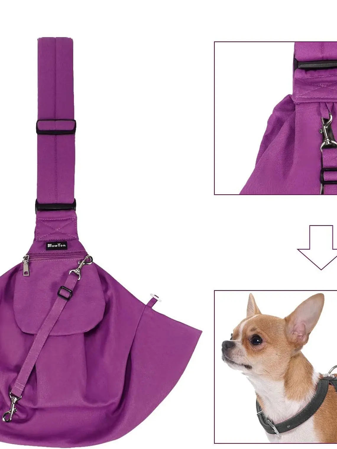 Bolso tipo morral de Tela para llevar mascota - Alternativas 9