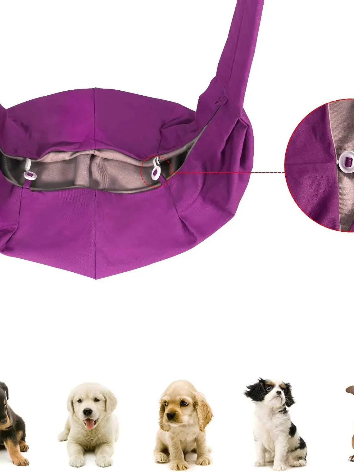 Bolso tipo morral de Tela para llevar mascota - Alternativas 11