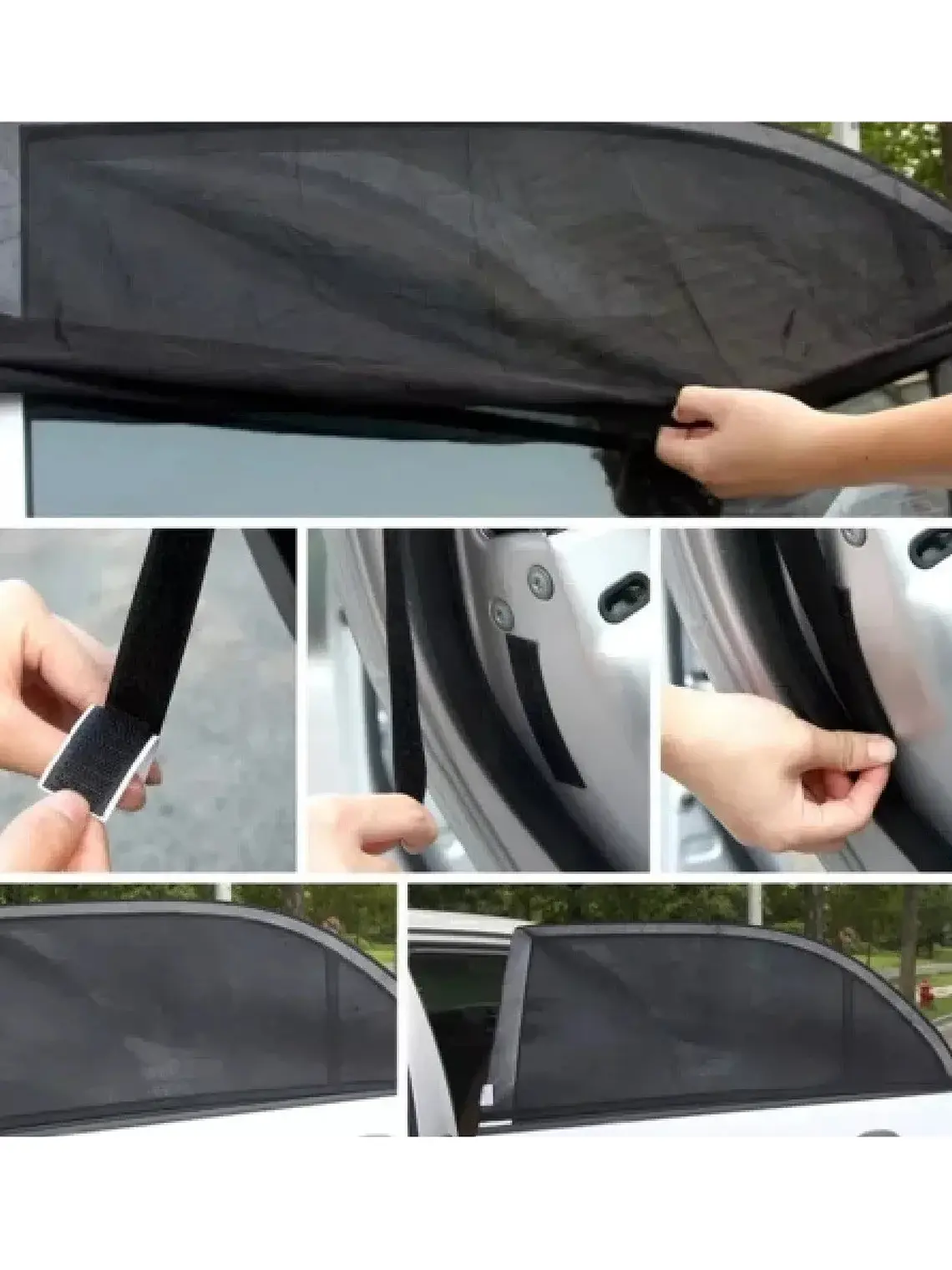 Parasol para 2 ventanas de auto SUV con filtro UV 3
