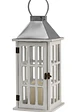 Farol de Adorno de estilo rústico en madera, latón y  vidrio 39cm altura - Miniatura 2