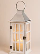 Farol de Adorno de estilo rústico en madera, latón y  vidrio 39cm altura - Miniatura 3