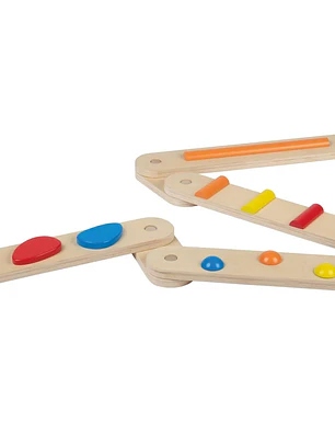Juego de barras de balance de madera Montessori