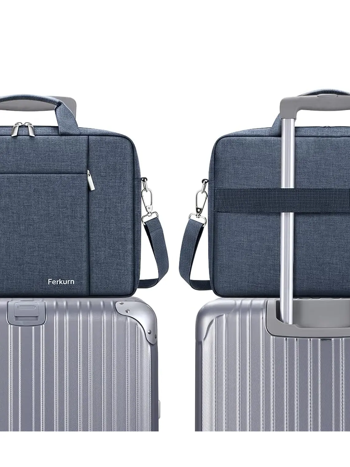 Bolso para laptop de14 pulgadas color GRIS OSCURO 3