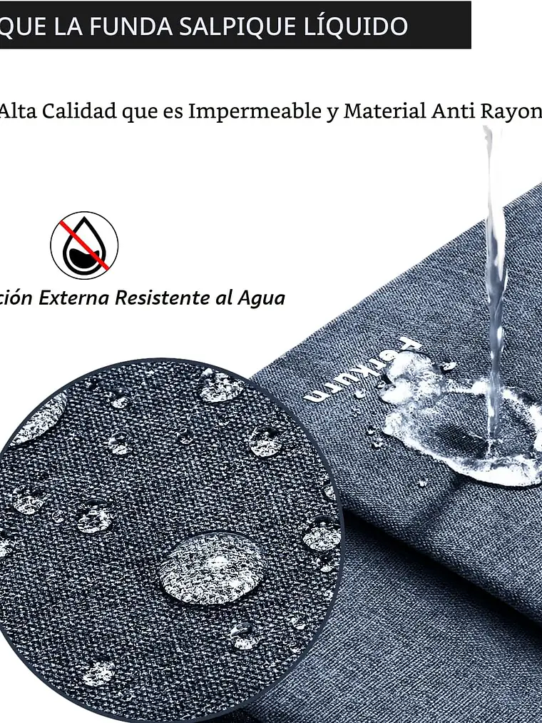 Bolso para laptop de14 pulgadas color GRIS OSCURO 6