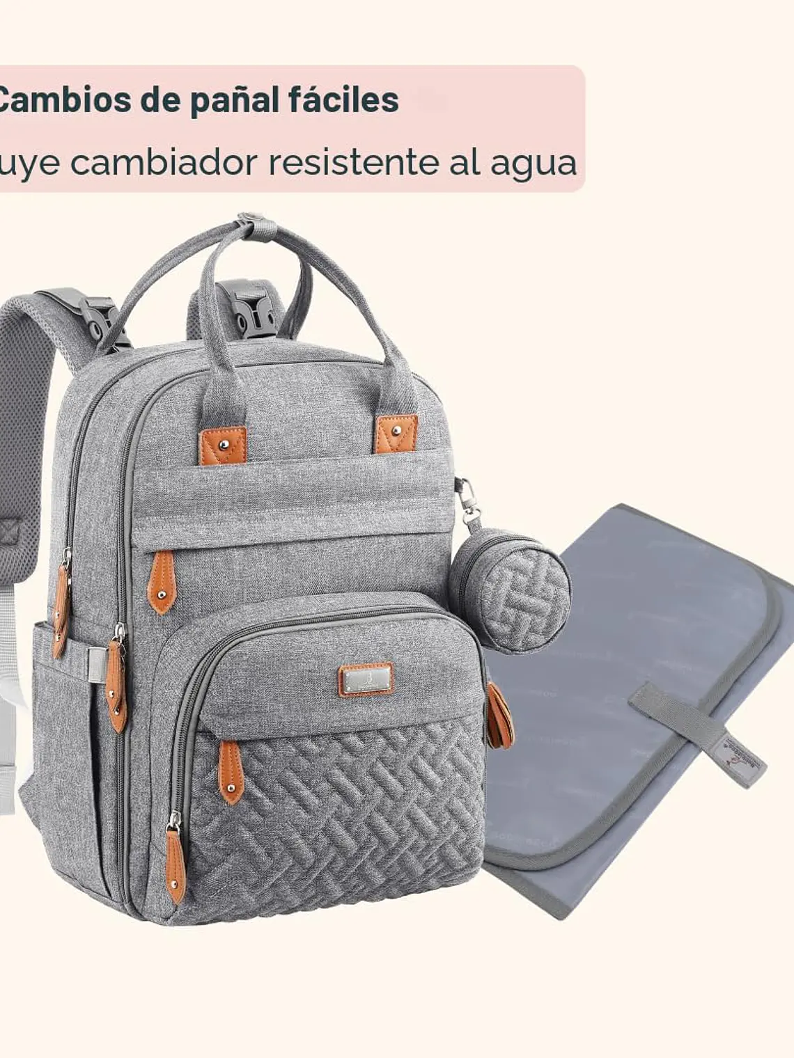 Bolso mochila pañalera - COLORES 9