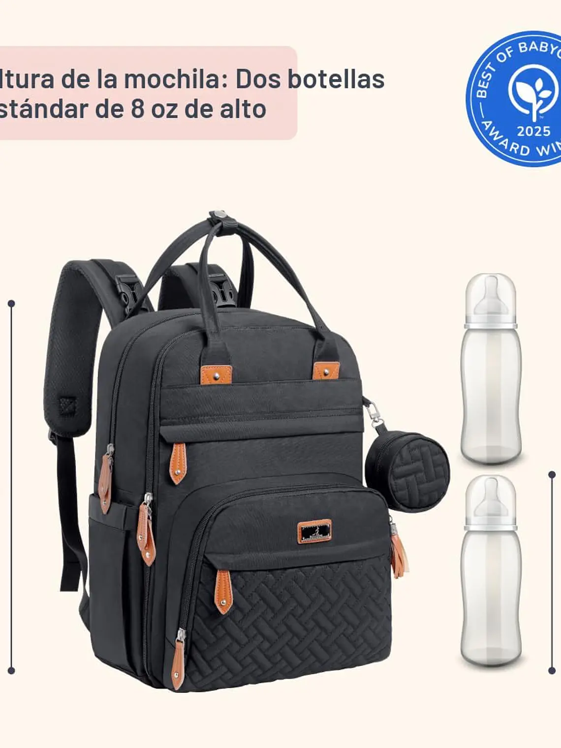 Bolso mochila pañalera - COLORES 20