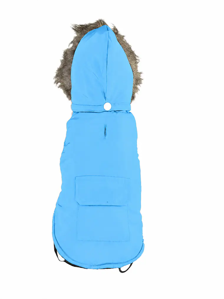 Chaqueta con gorro desmontable y bolsillo trasero para Perrito mini o pequeño 4