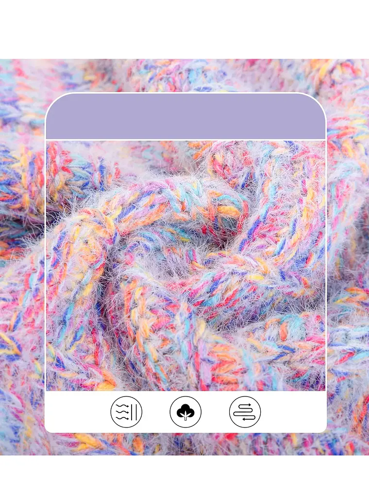 Chaleco tejido con cuello para perro pequeño COLORES Talla M 2
