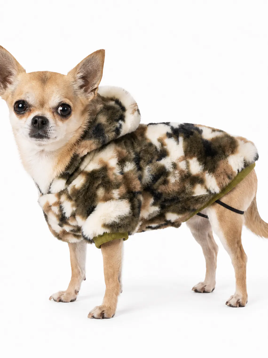 Polerón de polar camuflado para perro pequeño-Tallas 1
