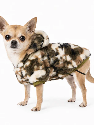 Polerón de polar camuflado para perro pequeño-Tallas