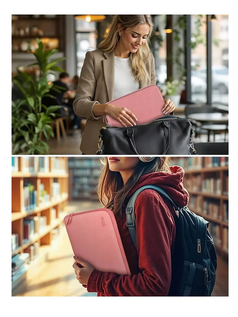 Funda de tela para Notebook 13 pulgadas ROSADO 2