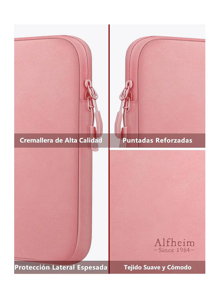 Funda de tela para Notebook 13 pulgadas ROSADO 5