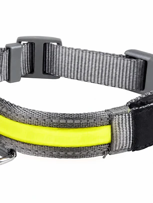 Collar para perro de tela con luz LED y carga USB- TALLAS