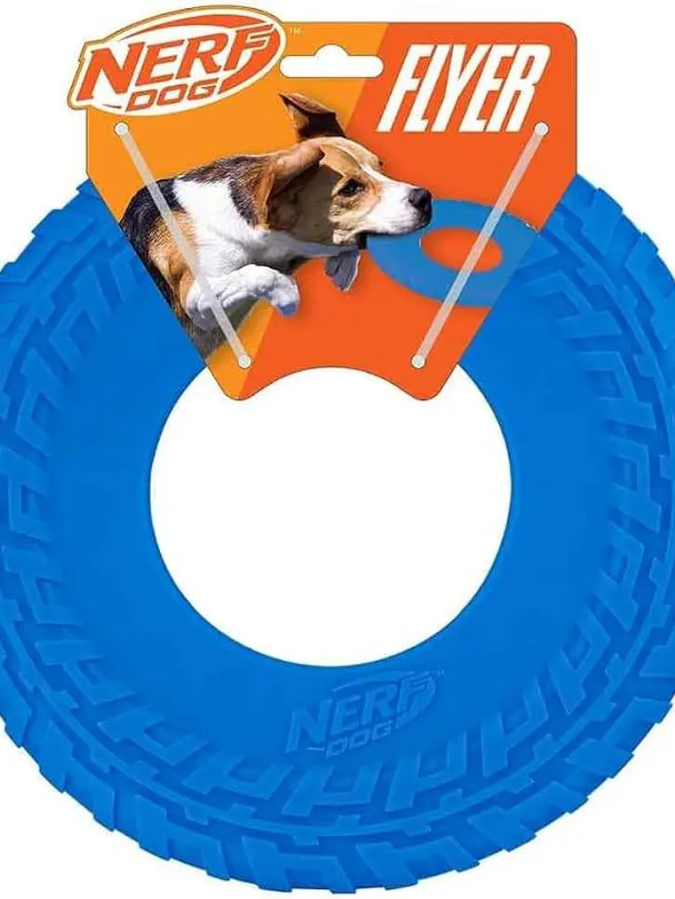 Juguete tipo  Frisbee para perro de goma NERF 25cm 2
