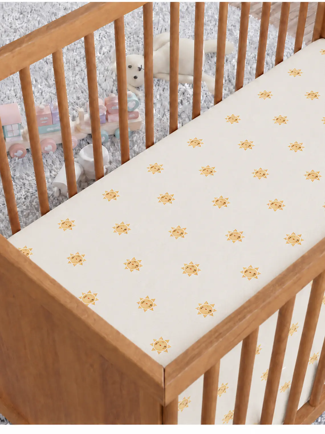 Set 2 sábanas bajeras jersey algodón para cuna 70x140x18cm -DISEÑOS 25