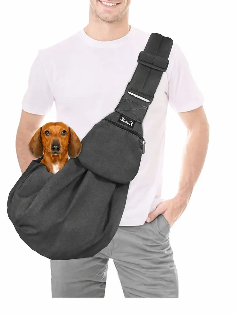 Bolso tipo morral de Tela para llevar mascota - Alternativas 24