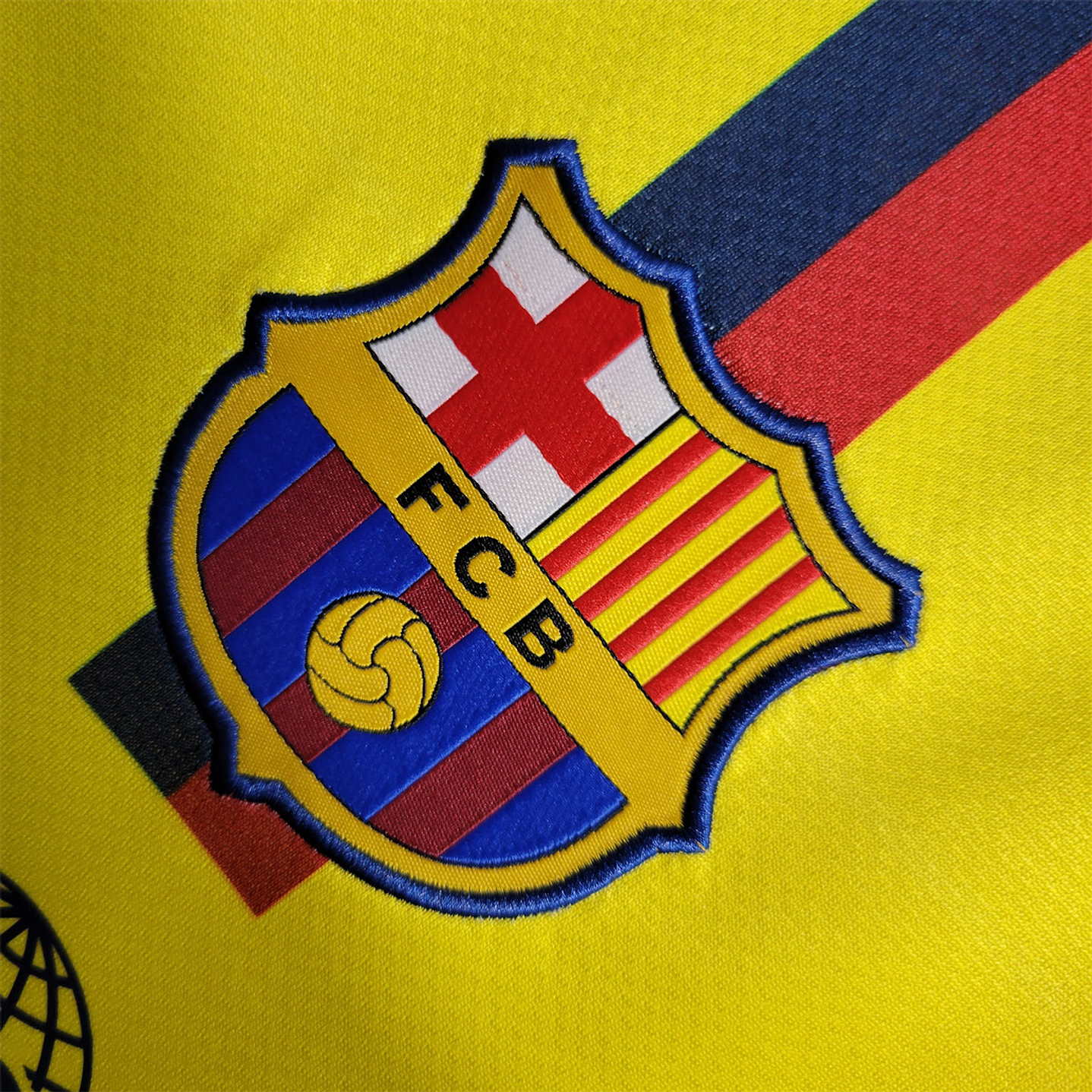 Barcelona Away 08/09 Manga Longa  4