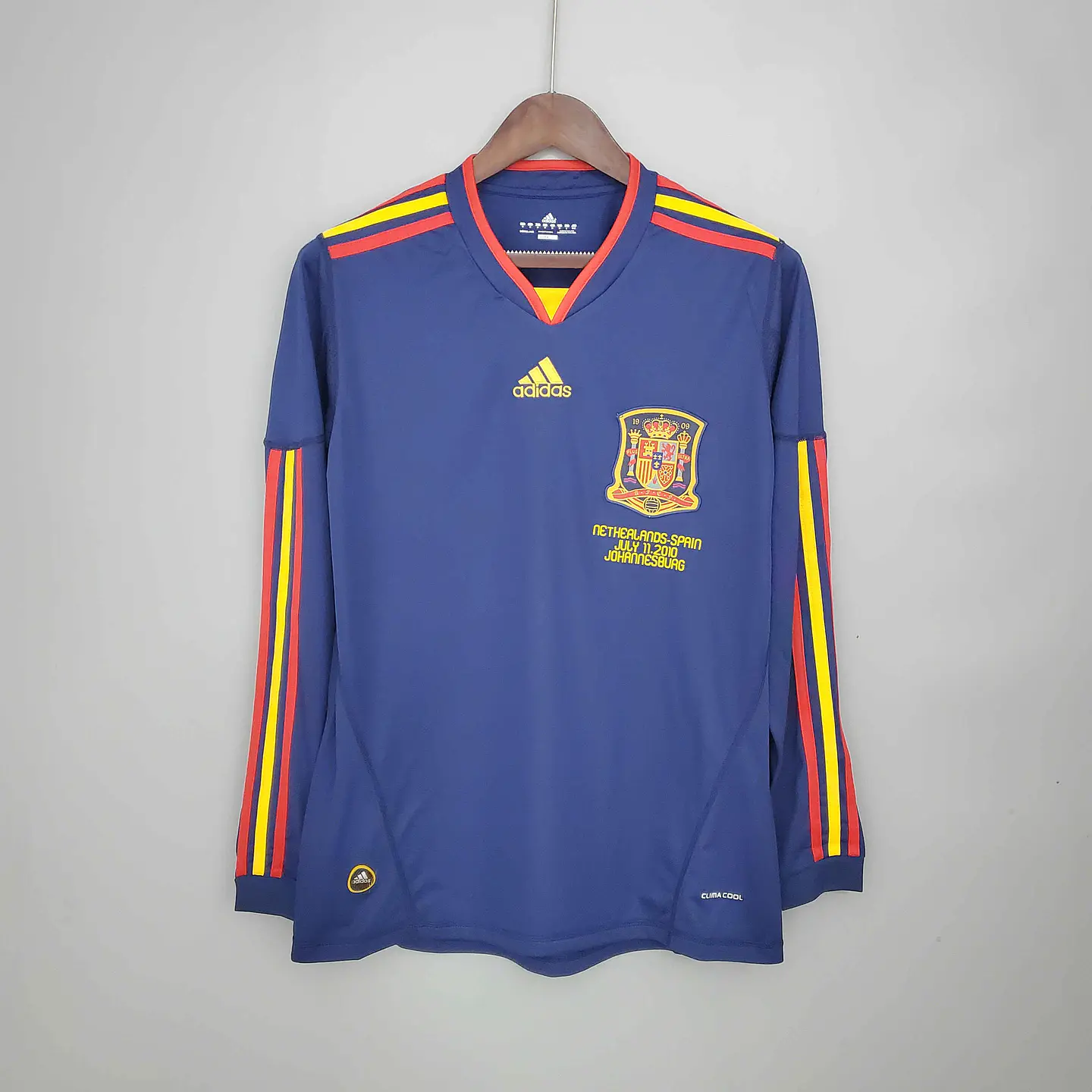 Espanha Away 2010 Manga Longa  2