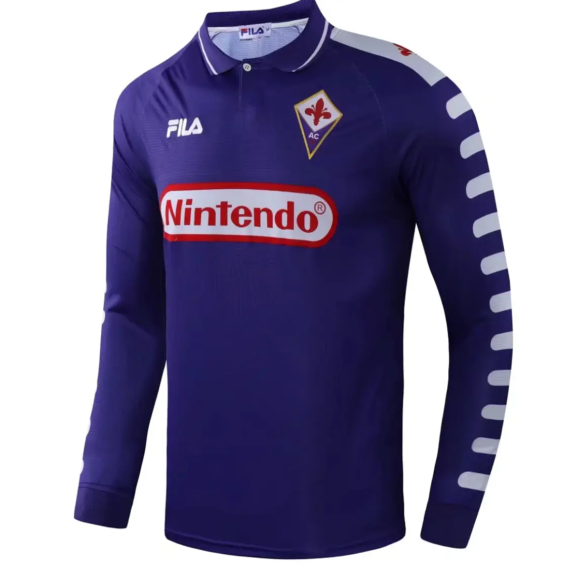 Fiorentina Home 1998 Manga Longa  3