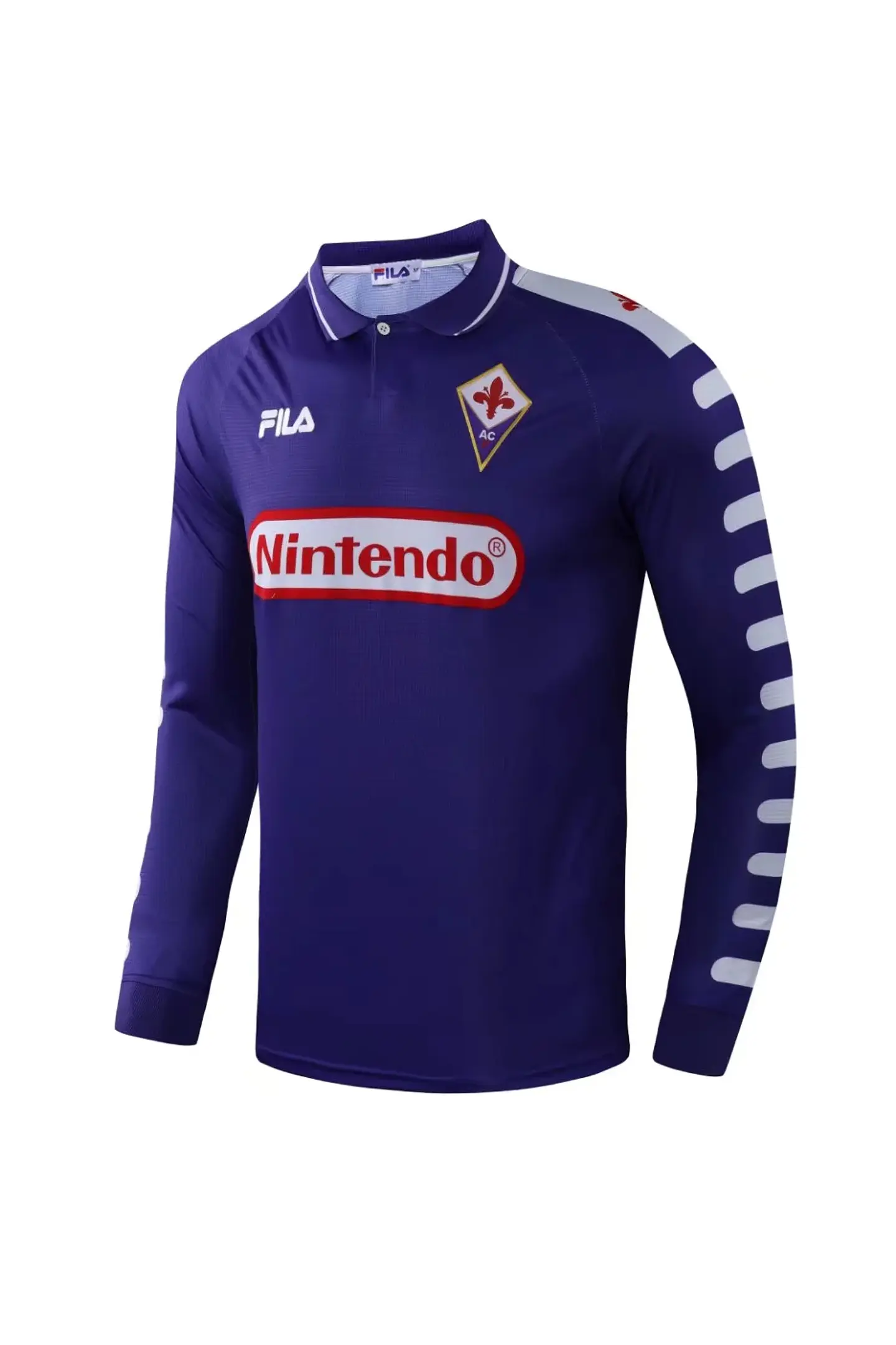 Fiorentina Home 1998 Manga Longa  3