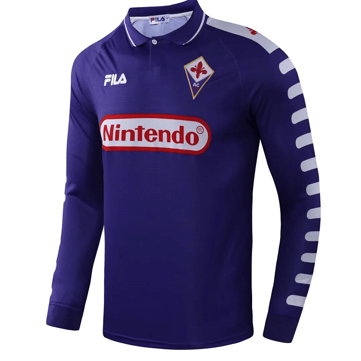 Fiorentina Home 1998 Manga Longa  3