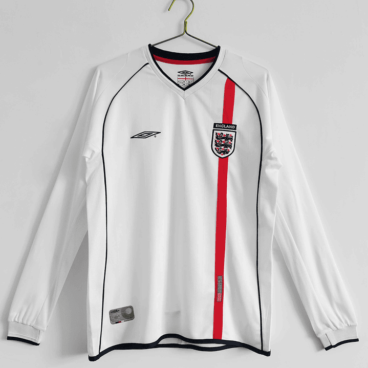 Inglaterra Home 2002 Manga Longa  1