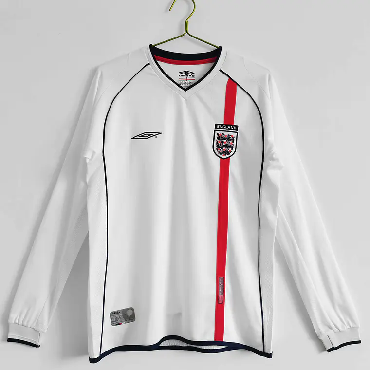 Inglaterra Home 2002 Manga Longa  1
