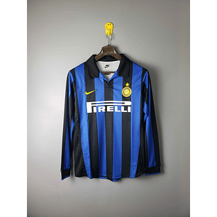 Inter Milão Home 1998 Manga Longa 