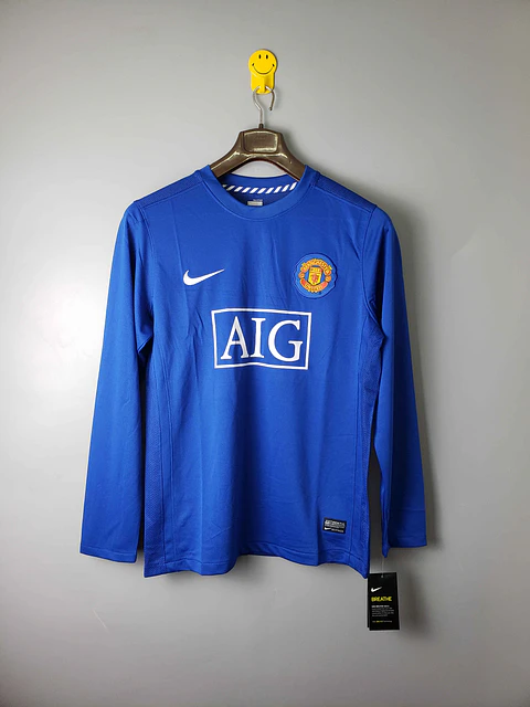 Manchester United Away 07/08 Manga Longa 